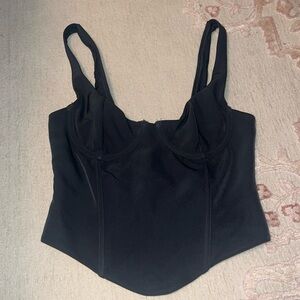 White box corset top